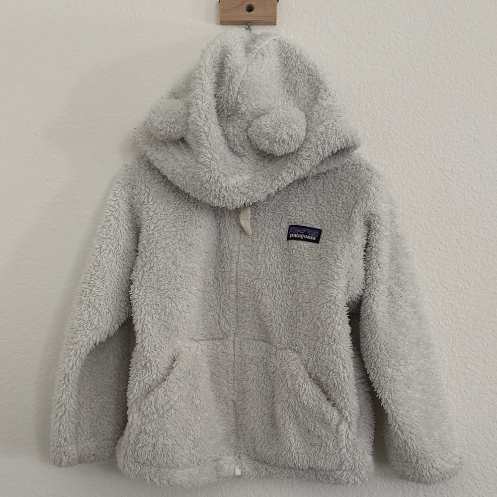 Patagonia furry friends fleece hoodie toddler 2T